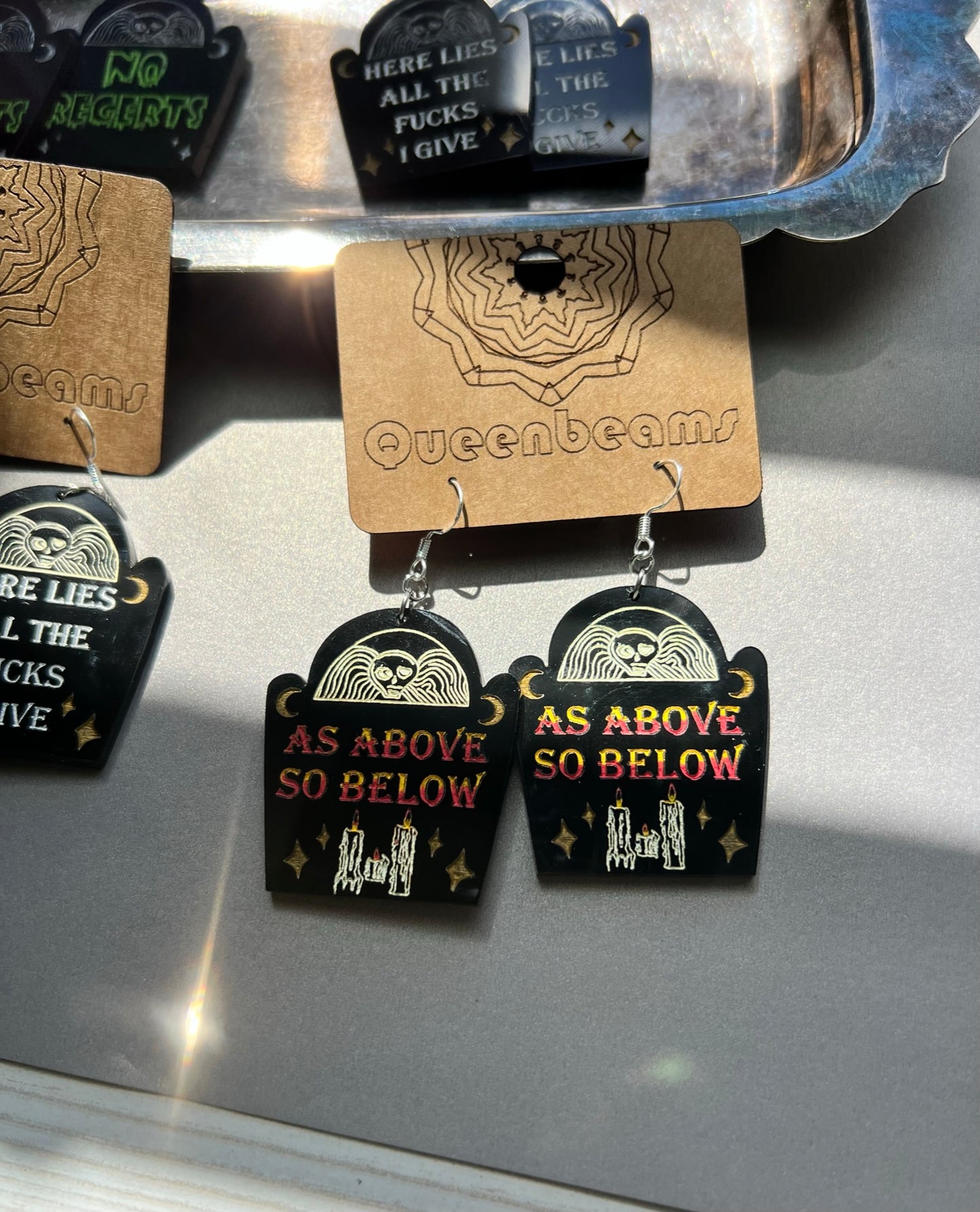 Gravestone Earrings - As Above...