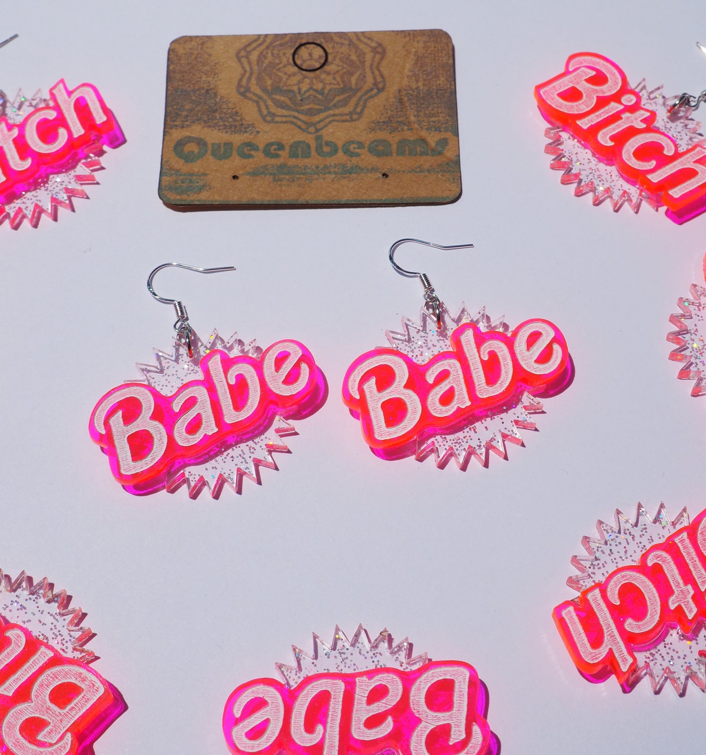 "B" Word Earrings