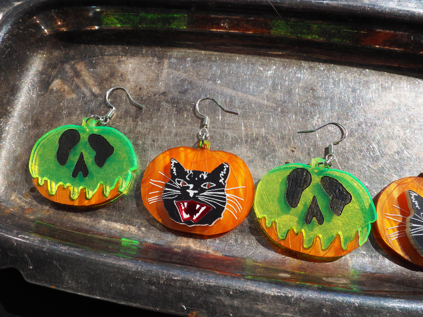 Slime-O-Lantern Earrings